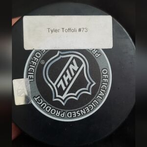 SIGNED LA Kings Tyler Toffoli Puck